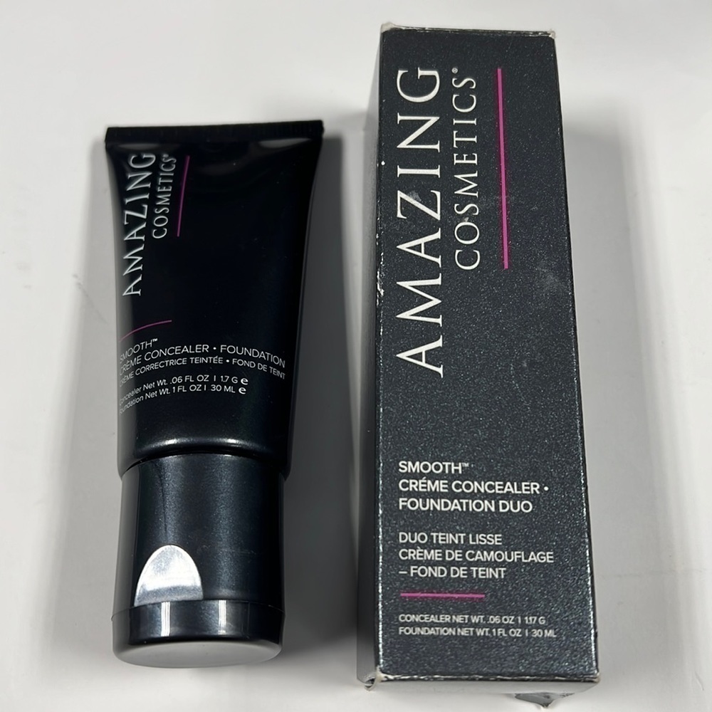 Amazing Cosmetics Golden Tan Smooth Cream Concealer Foundation Duo - New in Box